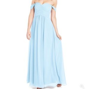 Azazie Corin Bridesmaids Dress. Color: Sky Blue